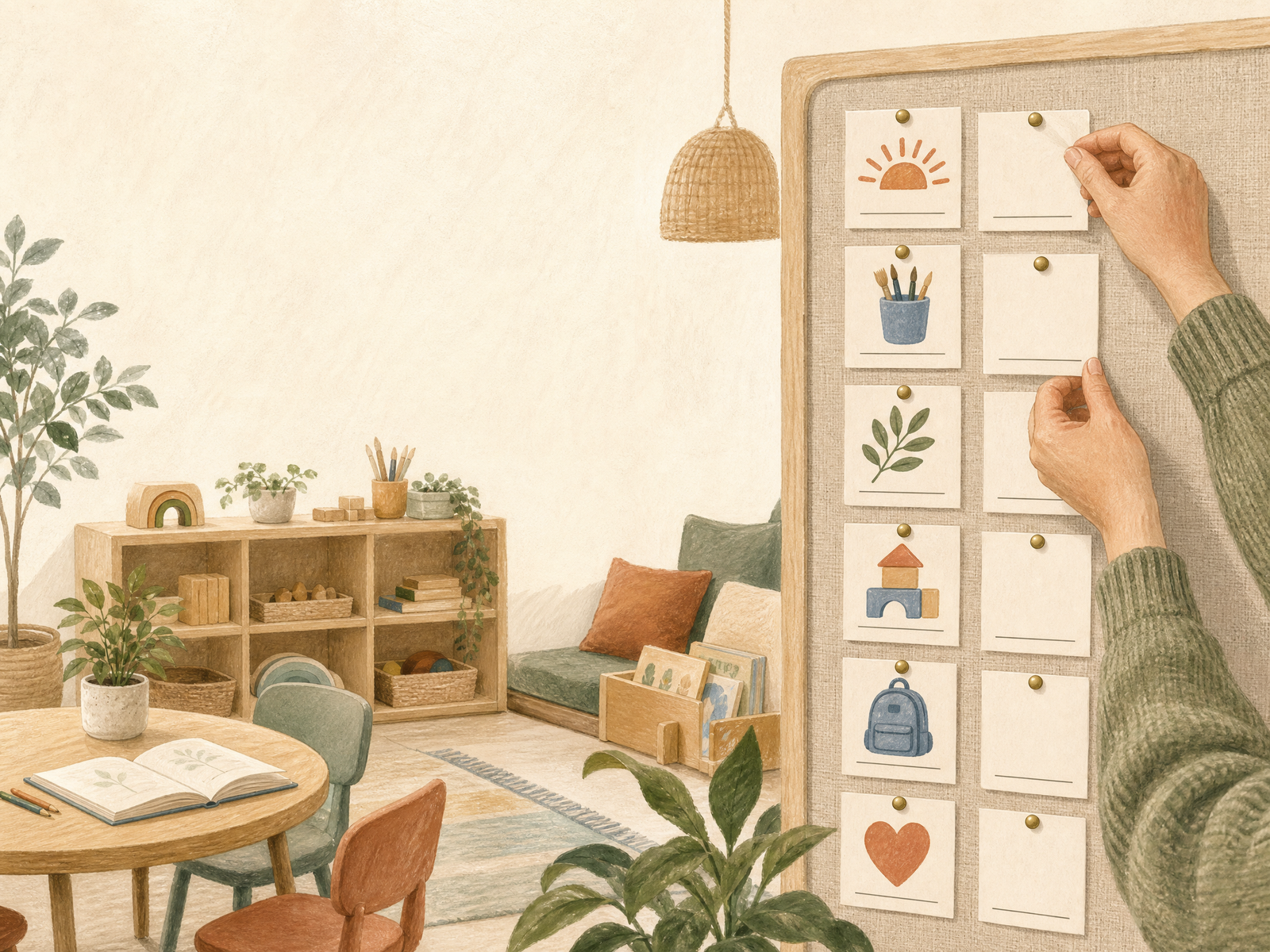 BrightFocusKids classroom visual schedule materials