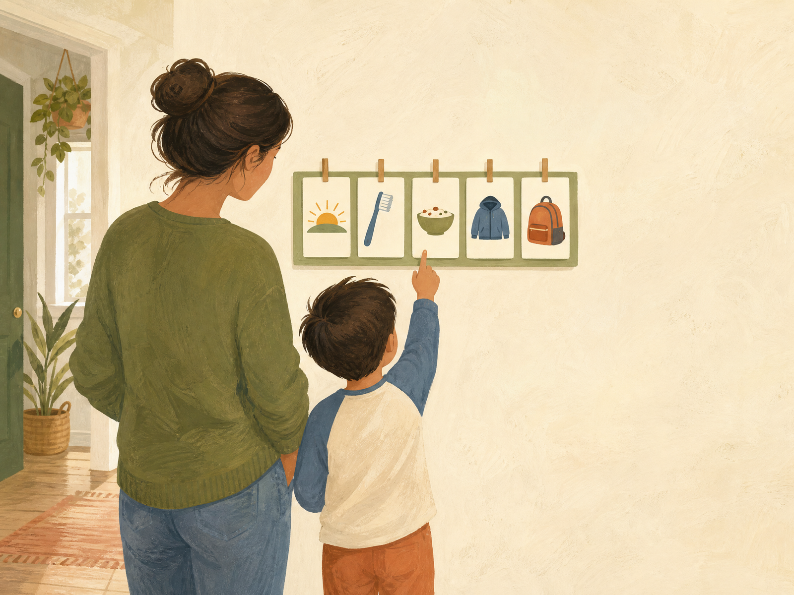 A child using a BrightFocusKids visual routine